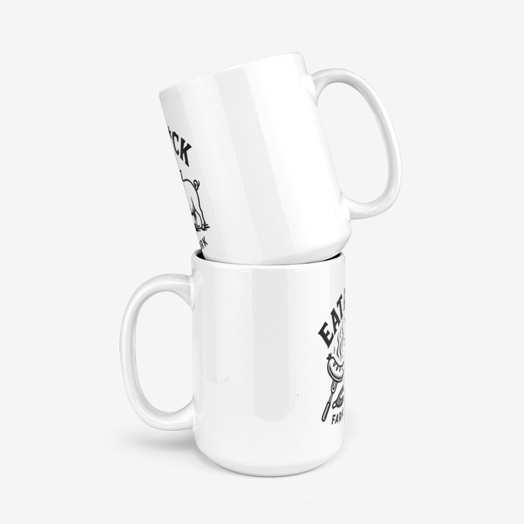 "Eat a D*ck" Ceramic Mug – Farm-Fresh Sass in Every Sip