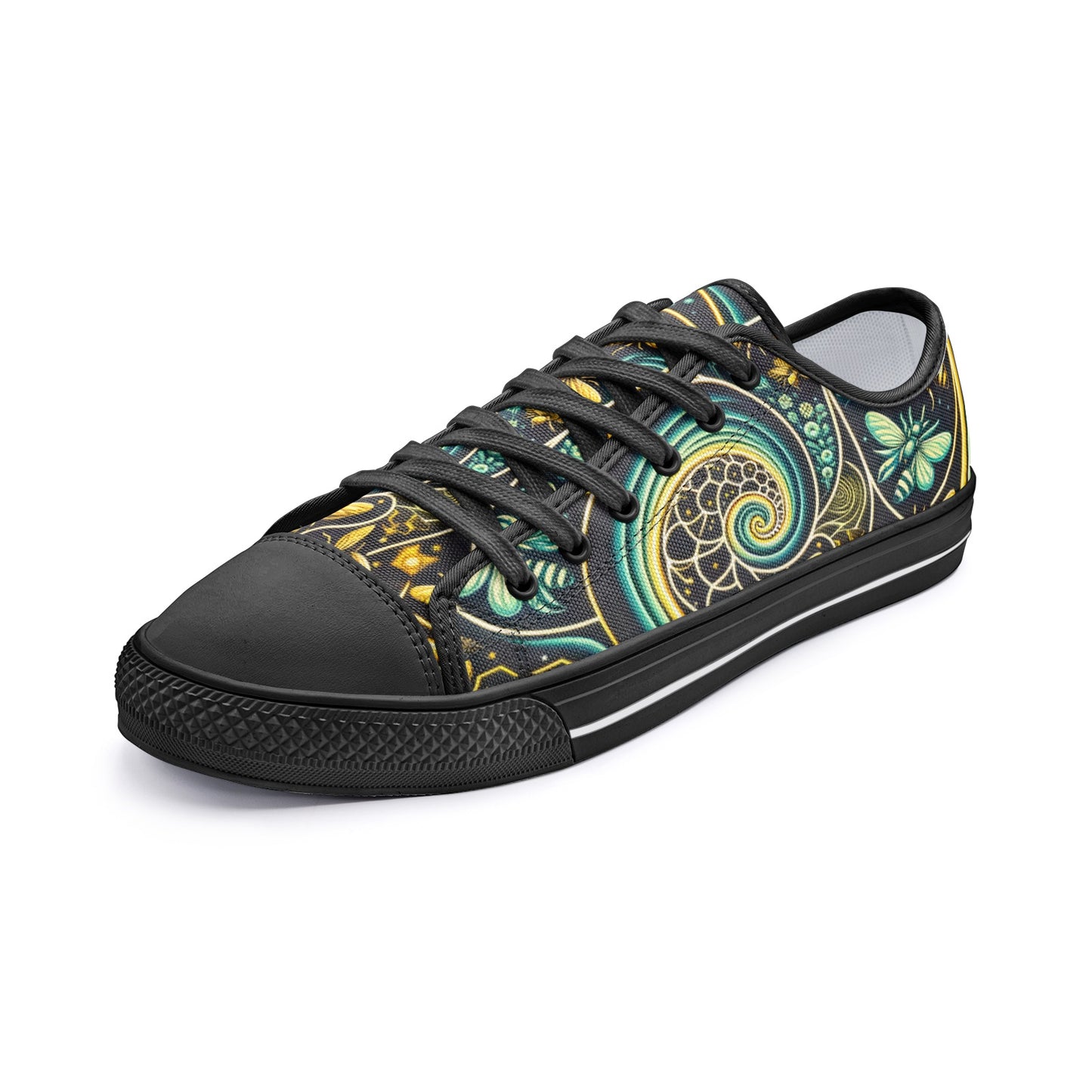 Rural Radiance Canvas White Toe Low Tops