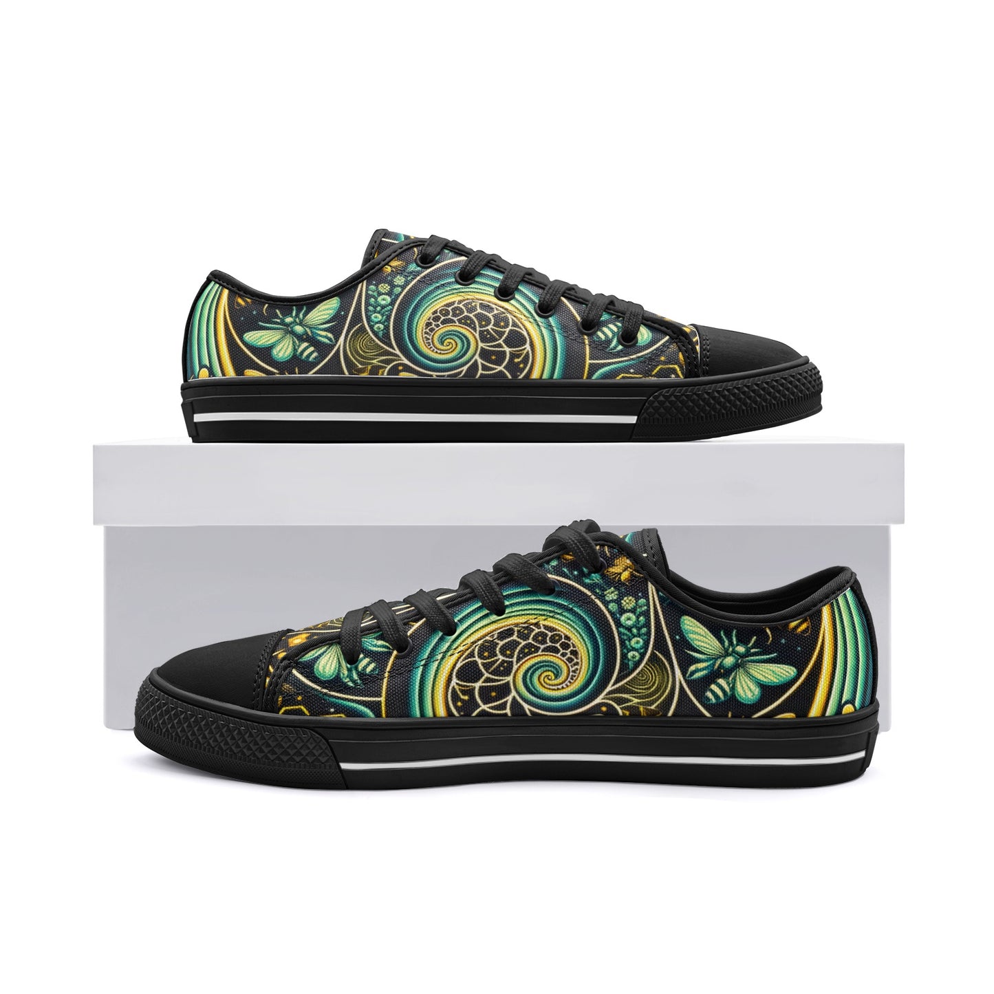 Rural Radiance Canvas White Toe Low Tops