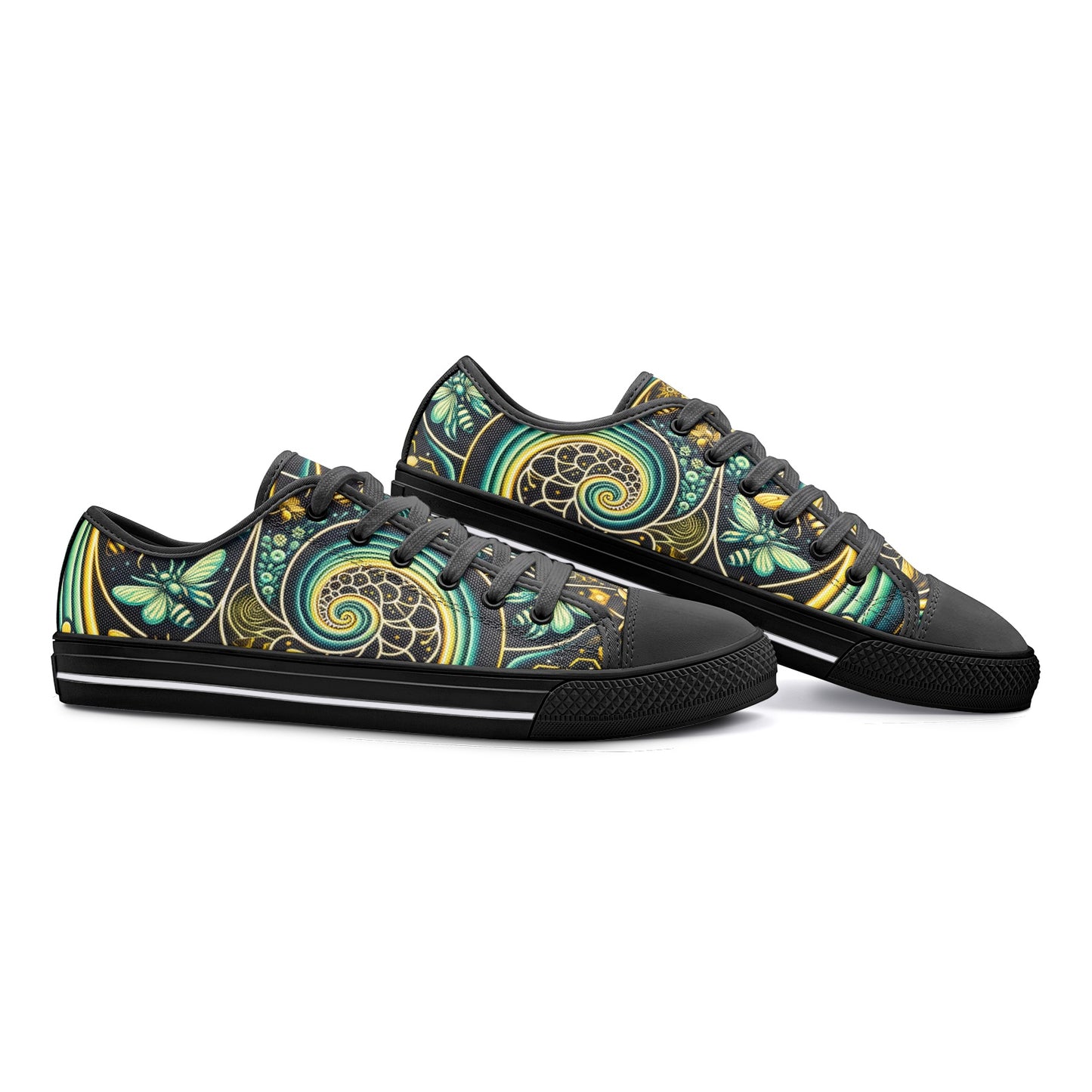 Rural Radiance Canvas White Toe Low Tops
