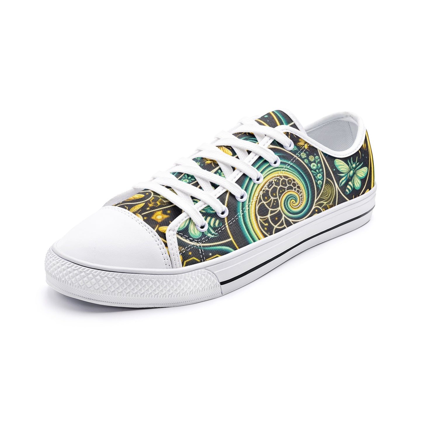 Rural Radiance Canvas White Toe Low Tops