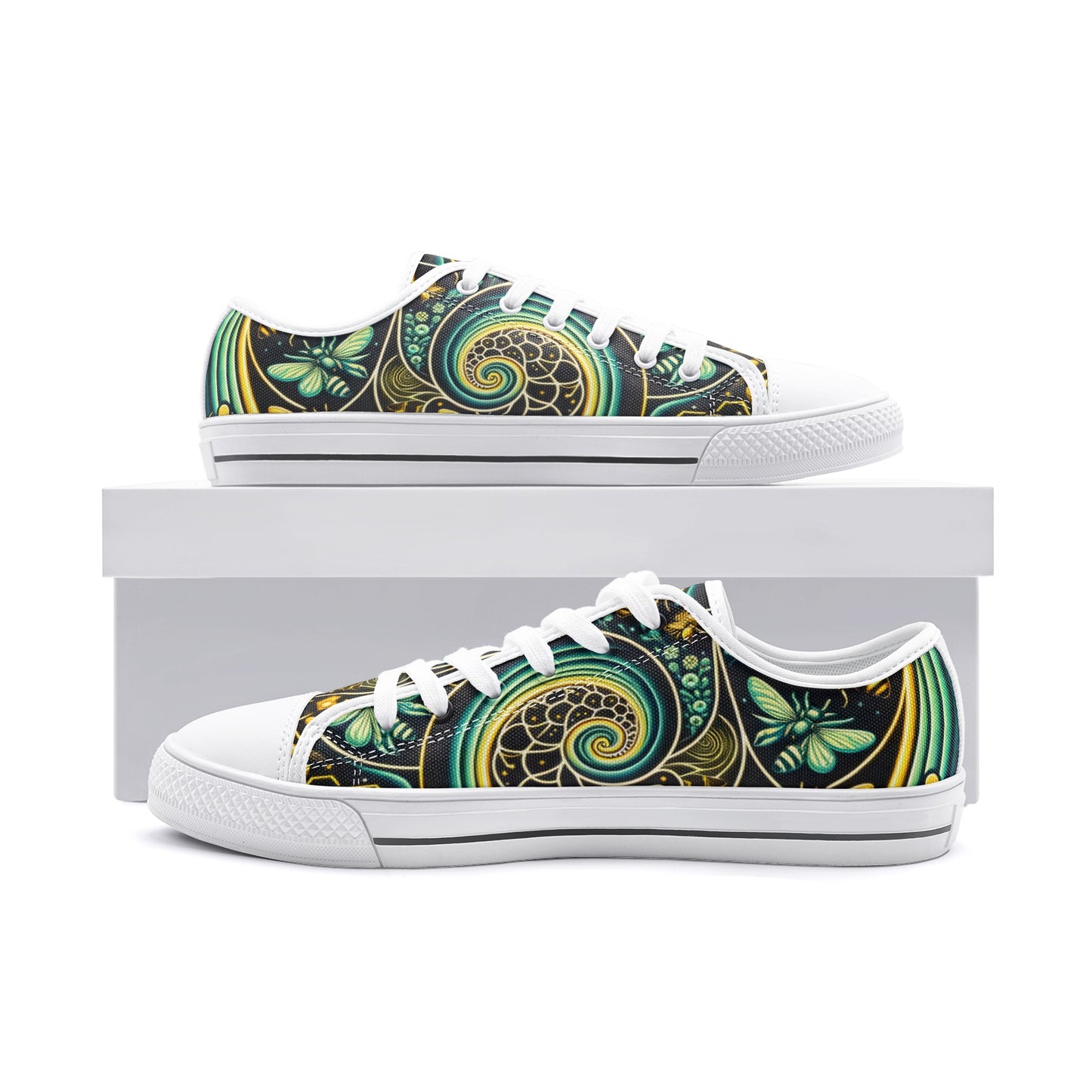 Rural Radiance Canvas White Toe Low Tops