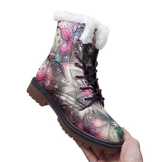 Galactic Glow Winter Boots Fashion Comfort Chukka Boots
