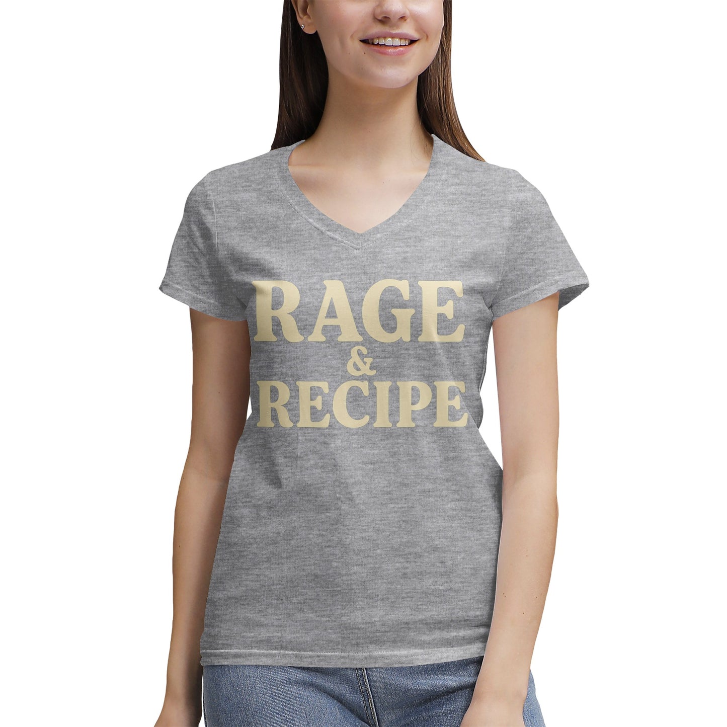 RAGE & RECIPE – Women’s V-Neck T-Shirt