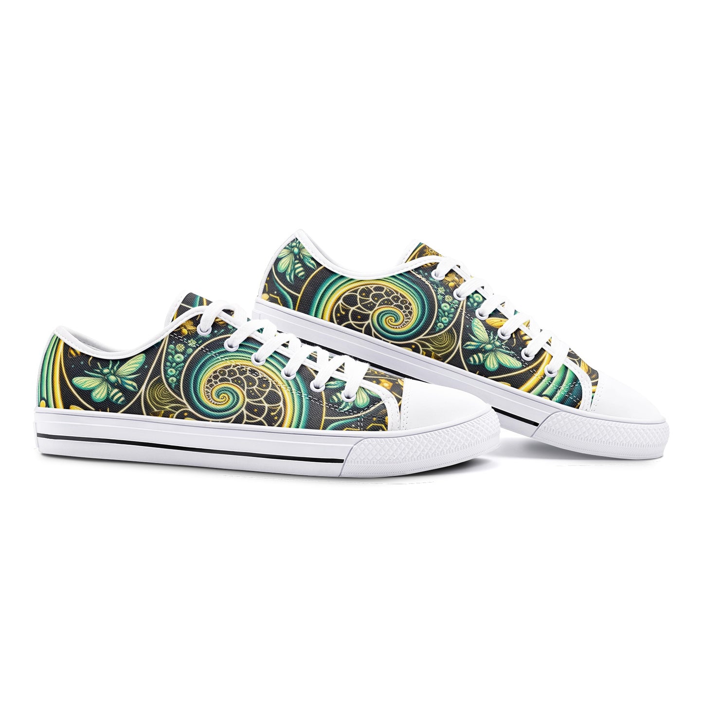 Rural Radiance Canvas White Toe Low Tops