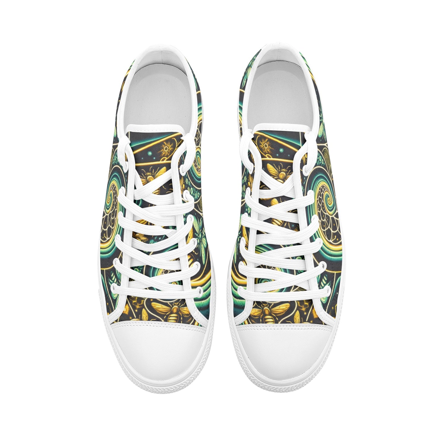 Rural Radiance Canvas White Toe Low Tops
