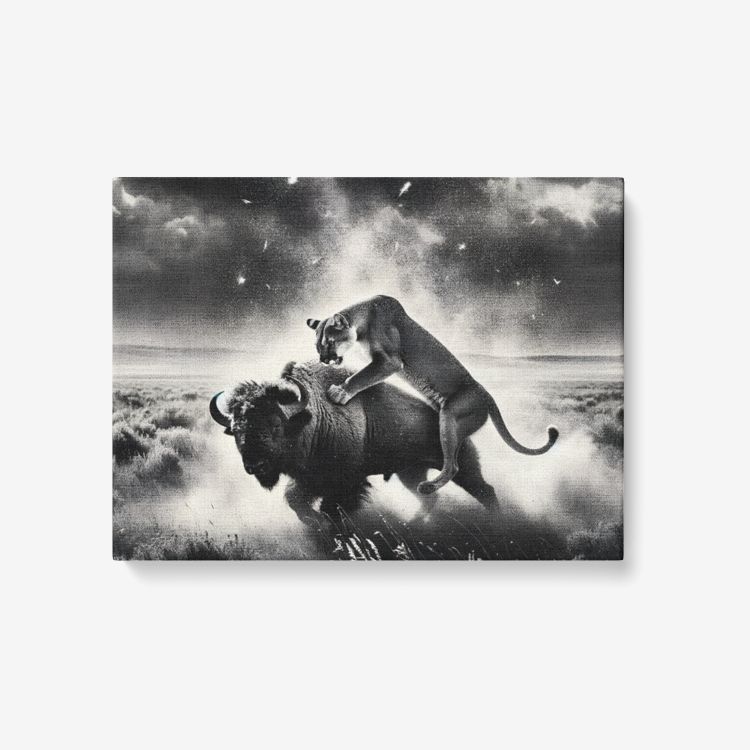 Wild Pursuit Canvas Wall Art