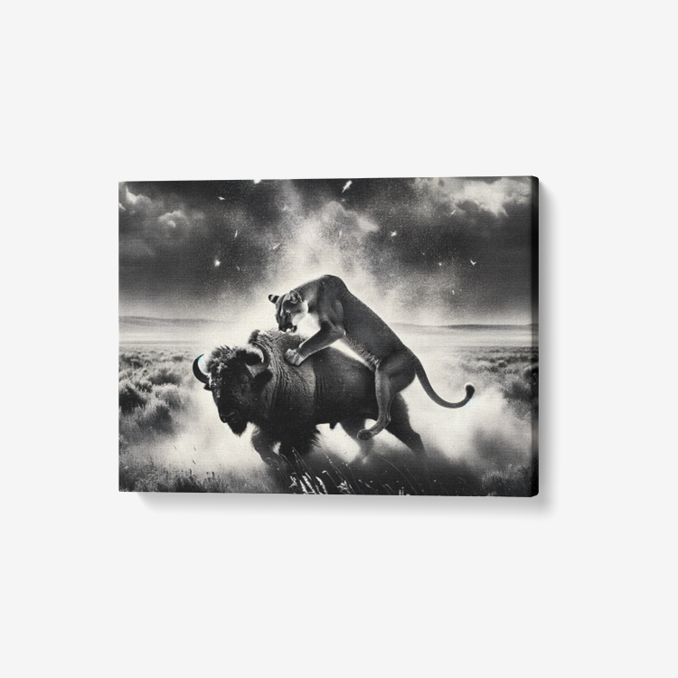 Wild Pursuit Canvas Wall Art