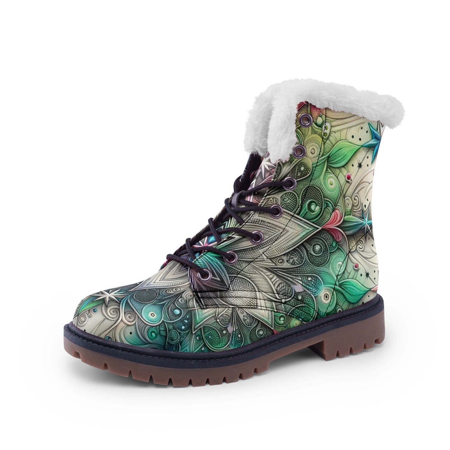 Galactic Glow Winter Boots Fashion Comfort Chukka Boots