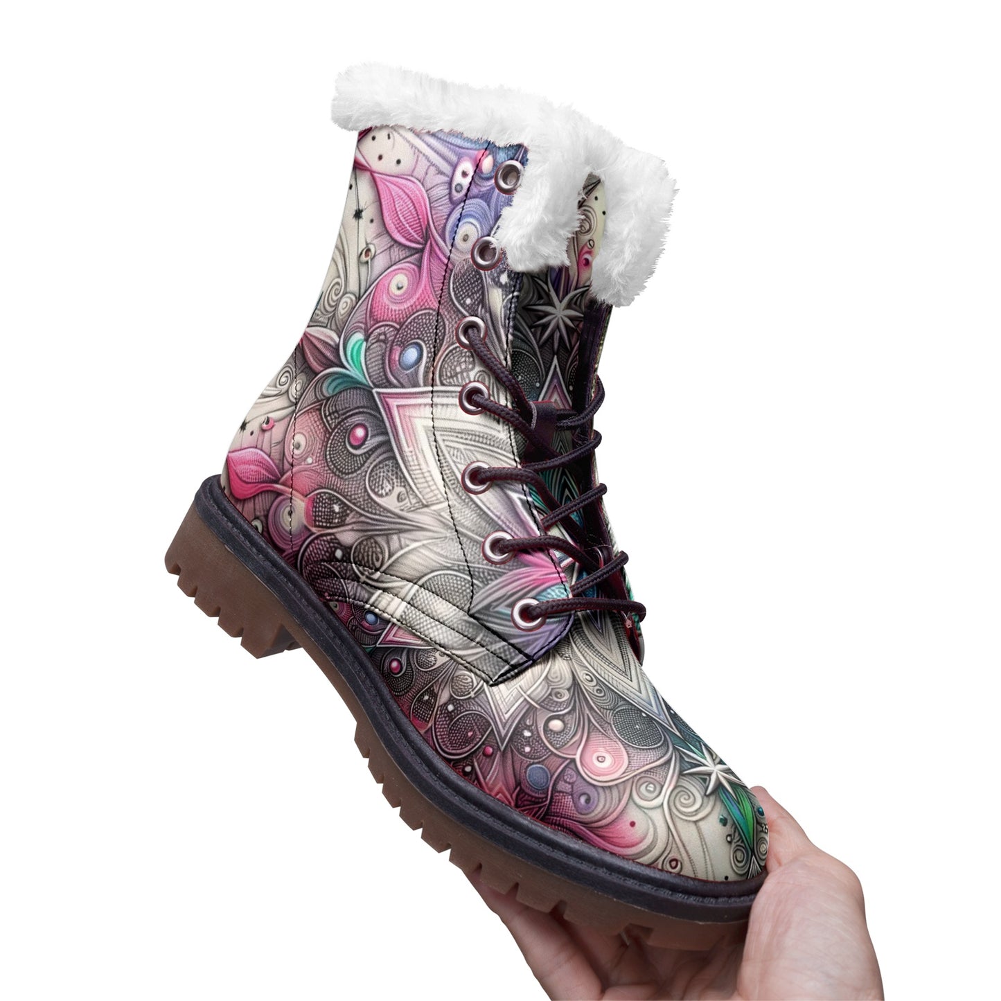 Galactic Glow Winter Boots Fashion Comfort Chukka Boots