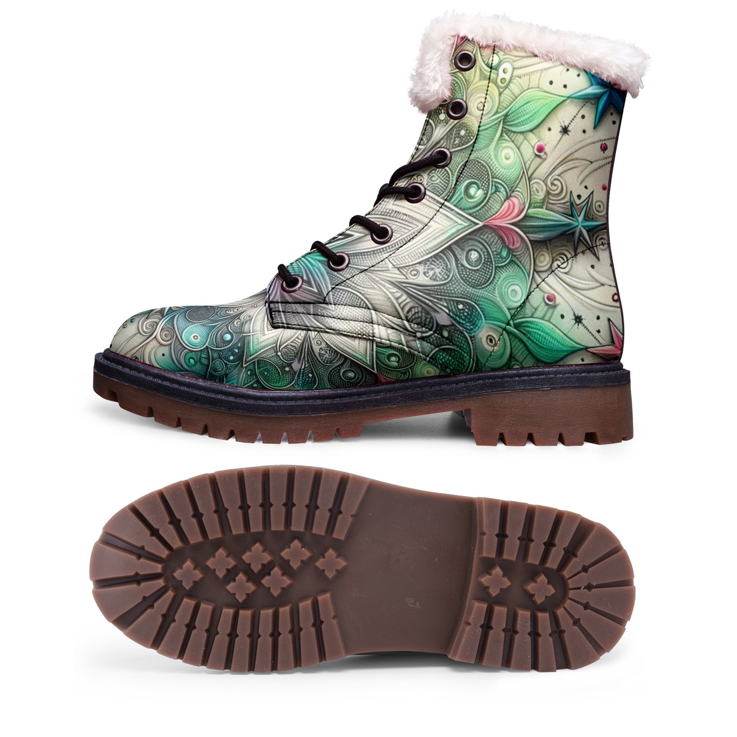 Galactic Glow Winter Boots Fashion Comfort Chukka Boots