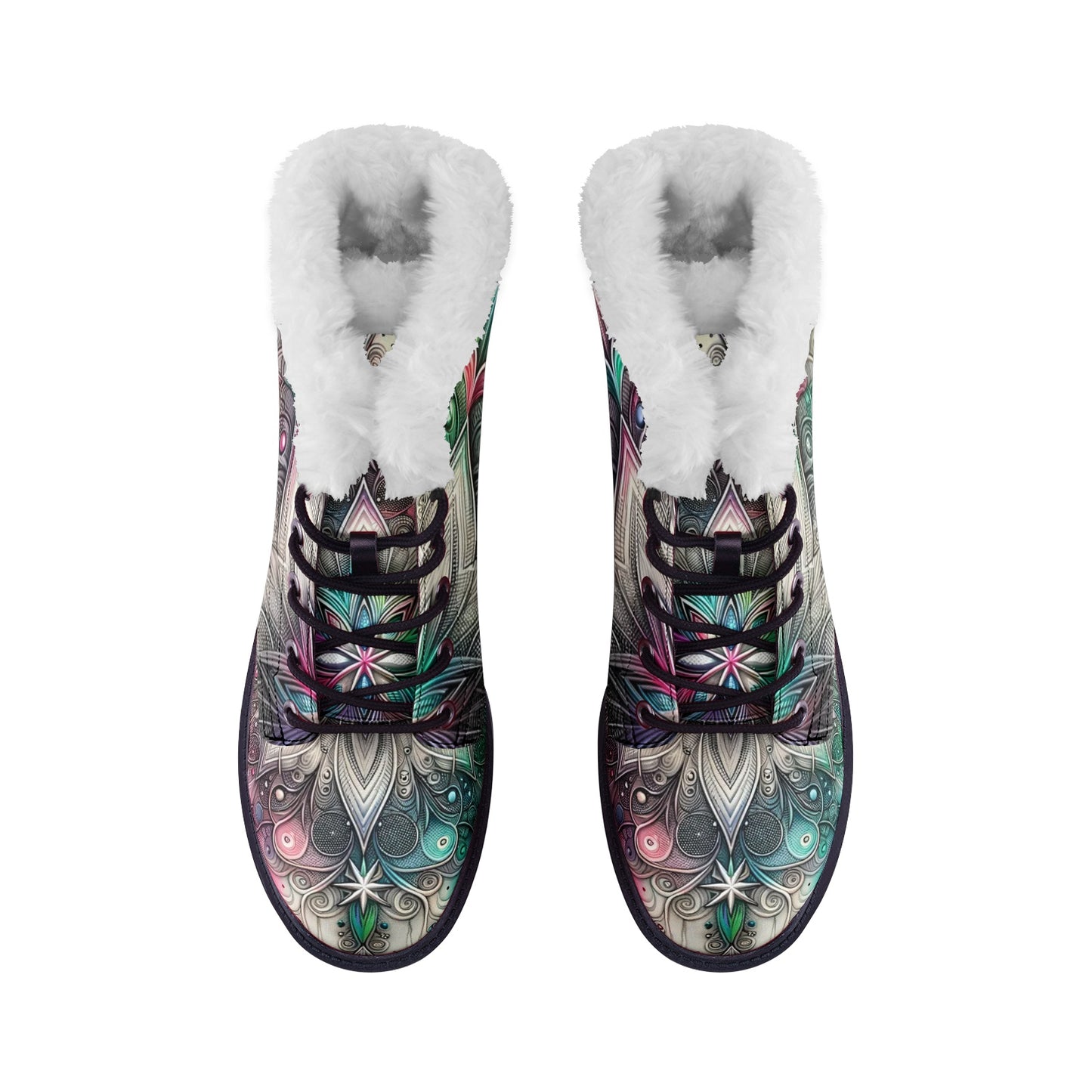 Galactic Glow Winter Boots Fashion Comfort Chukka Boots