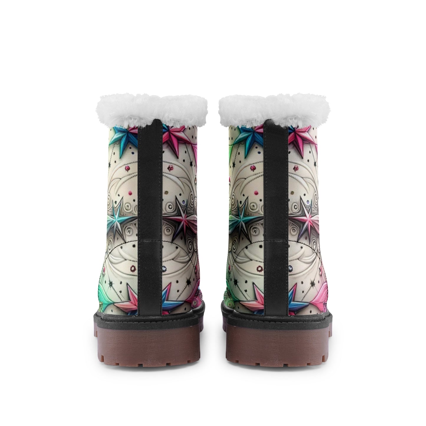 Galactic Glow Winter Boots Fashion Comfort Chukka Boots